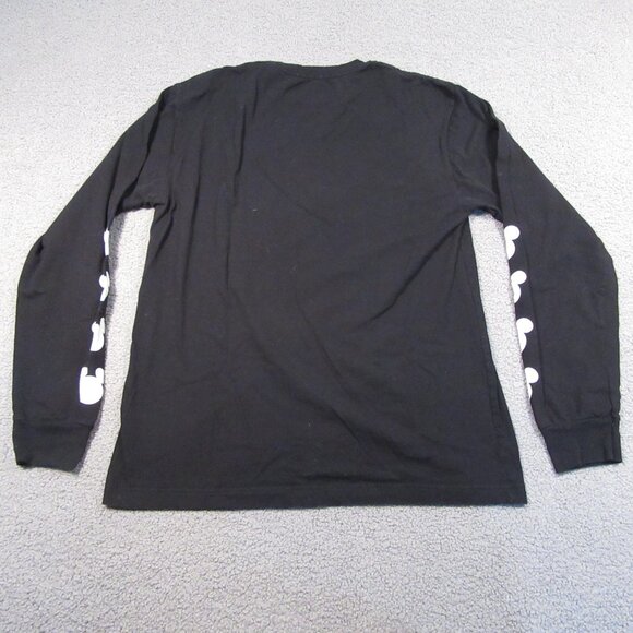 Disney Men's Long Sleeve T-Shirt Large Black Mickey Mouse Graphic Print Shirt - Picture 6 of 9